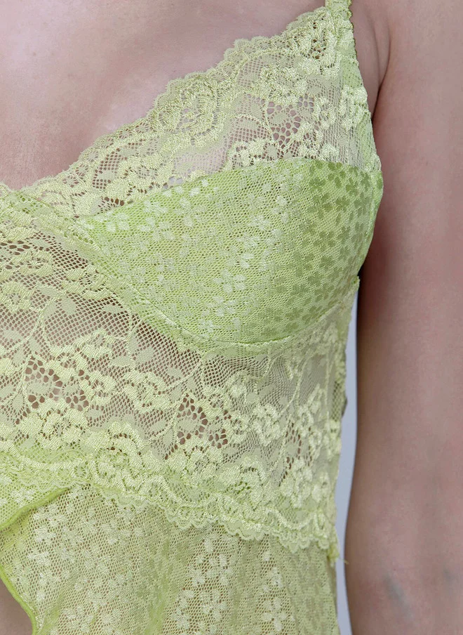 Laceandme Laceandme Green Baby Doll with Briefs